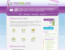Tablet Screenshot of hazblog.com